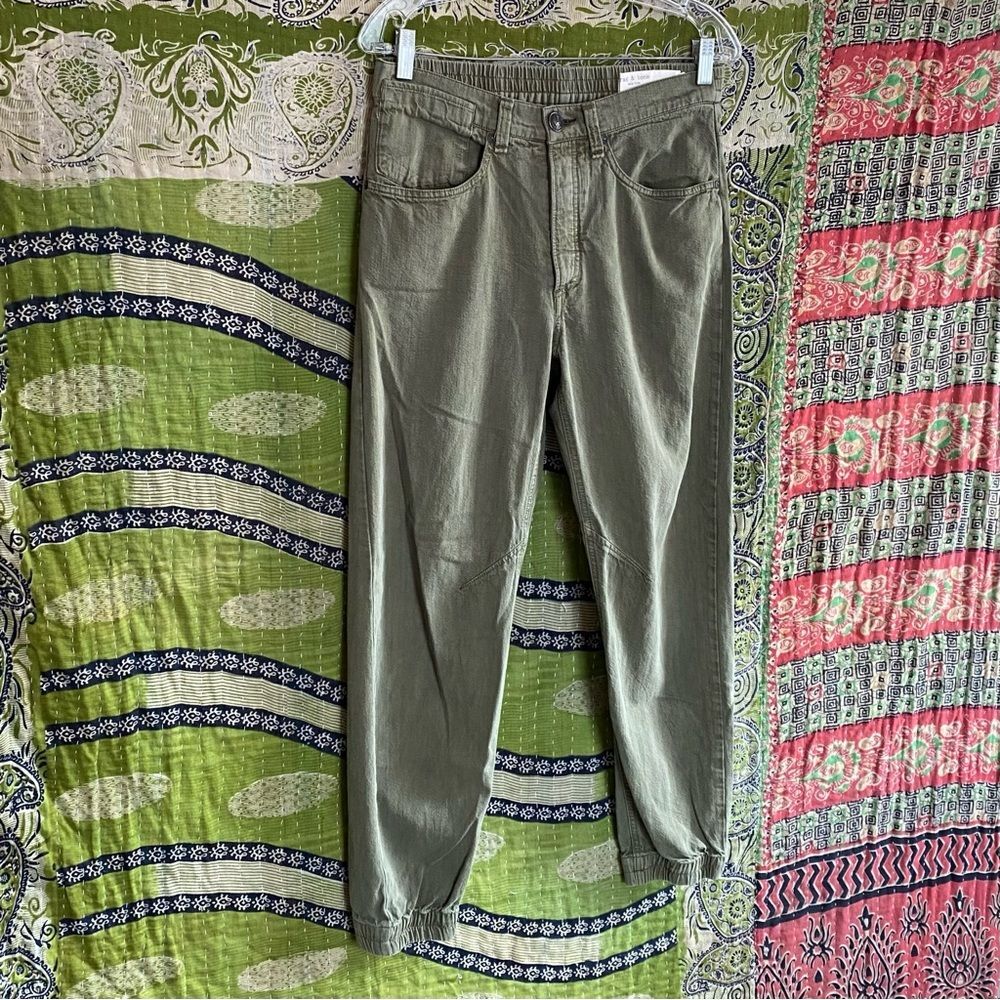 rag & bone Olive Drab Engineered Cotton Boho Jogger Pants Size 27 Best Seller - Picture 8 of 16